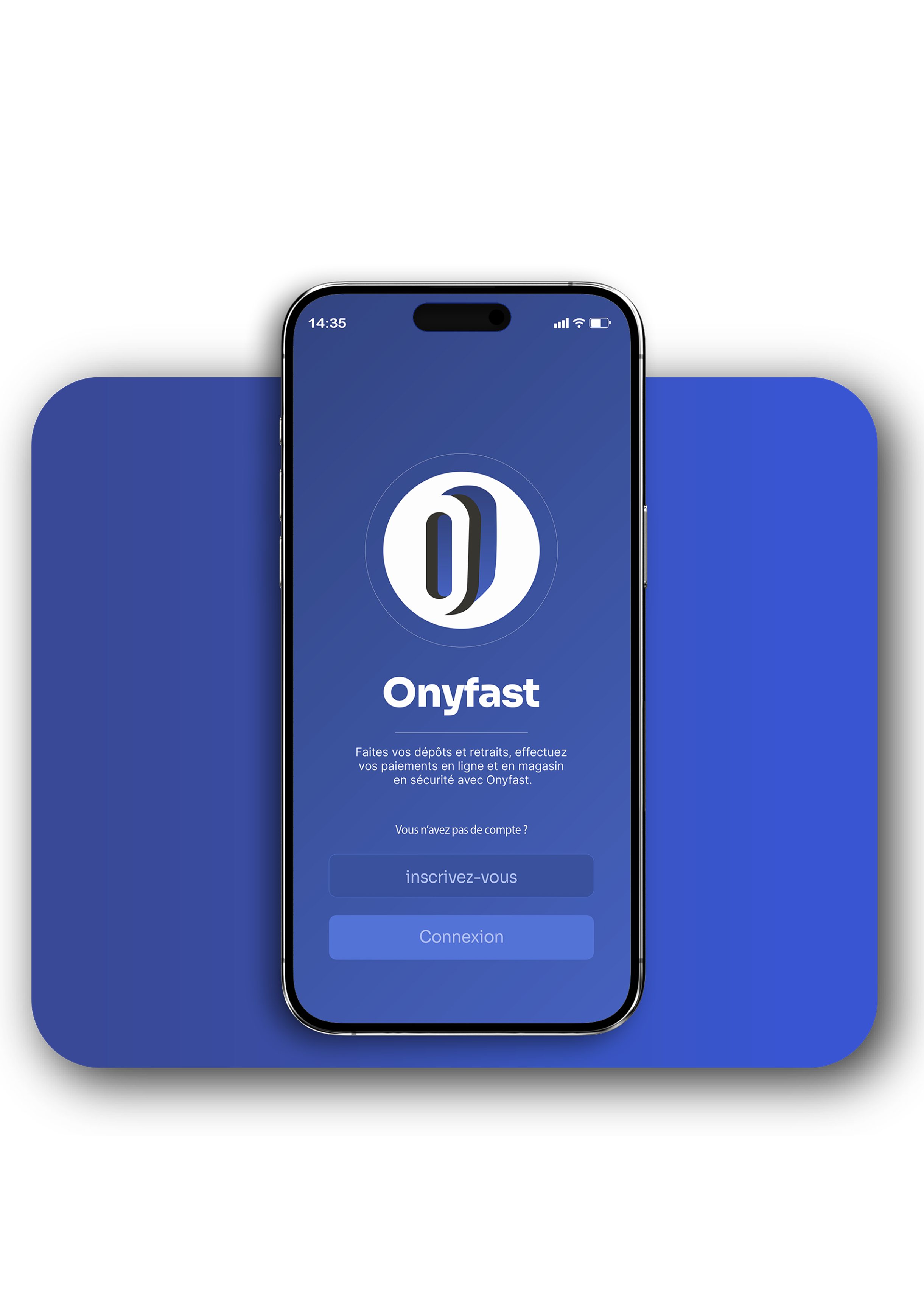 Écran d'accueil Onyfast